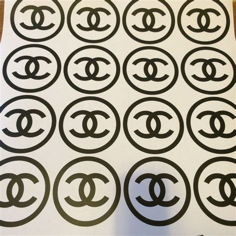 coco chanel logo stickers|chanel logo stickers sheet.